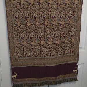 Abogazala Egyptian Woven Tapestry Throw Blanket or Wrap Scarf
